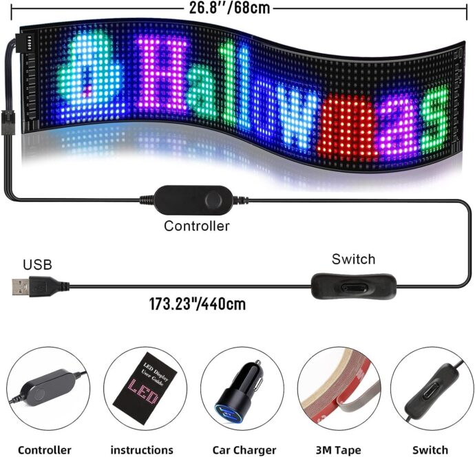 ⁦شاشة ماتريكس LED الذكية للسيارات⁩ - الصورة ⁦3⁩